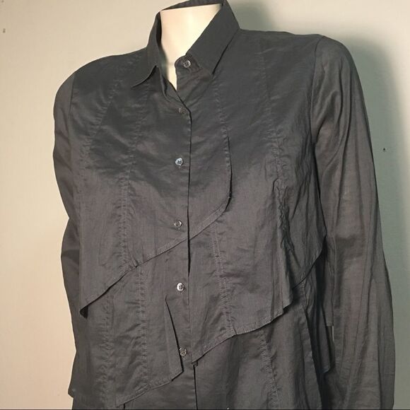 J. Crew 100% cotton layered button down shirt - Picture 2 of 8